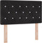 vidaXL - Hoofdbord - Crystal - Button - Tufted - Zwart - 80 - cm - Velvet