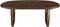 Salontafel Nori ovaal 130x70 cm - bruin
