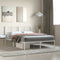 vidaXL - Bedframe - met - hoofdbord - metaal - wit - 160x200 - cm