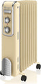 Swan Retro Elektrische Olieradiator Creme