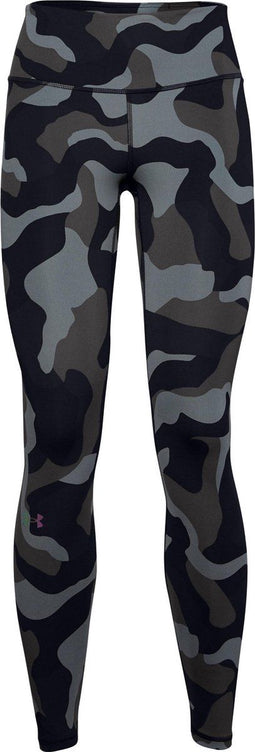 Under Armour UA Rush Camo Legging - Fitness - Dames - Zwart/Jet Grijs - Maat L