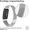 iMoshion Bandje Geschikt voor Fitbit Inspire Maat S - iMoshion Milanees magnetische band met installatiehulp - Zilver