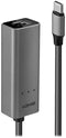 Lindy 43314 - USB 3.1 Type C naar 2.5G Ethernet Converter - 2.5 GBit/s - Zilver