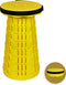 Opvouwbare kruk extra strong vol geel - telescopische kruk - 250 kg - inklapbare kruk - draagbaar - kampeerstoel - opstapkrukje