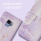 iMoshion Hoesje Geschikt voor Samsung Galaxy S9 Hoesje Met Pasjeshouder - iMoshion Design Bookcase smartphone - Paars / Purple Marble