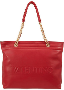Valentino Bags Jedi - Schoudertas - PU-leer met stalen handvat - Rood
