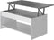 Ophefbare Salontafel Wit/Grijs 50 cm