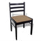 vidaXL - Eetkamerstoelen - 2 - st - massief - rubberwood - en - fluweel - bruin