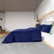 vidaXL - Dekbedovertrekset - 220x240 - cm - katoen - marineblauw