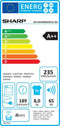 Sharp KDHHH8S7GW21BX - warmtepomp droger - A++ - 8 KG - 15 programma's