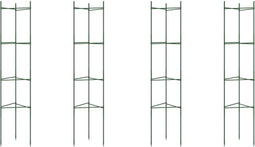 vidaXL - Tomatenkooien - 4 - st - 154 - cm - staal - en - polypropeen