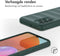 imoshion Hoesje - Geschikt voor Samsung Galaxy A32 (4G) - EasyGrip Backcover - Donkergroen