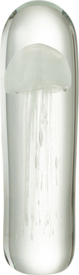 J-Line presse-papier Kwal - glas - wit - large