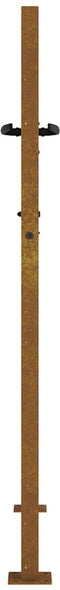 vidaXL - Poort - 105x155 - cm - vierkant - cortenstaal