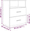 vidaXL - Nachtkastje - 50x32x60 - cm - bruin - eikenkleur