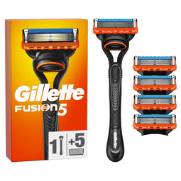 Gillette Fusion 5 - 1 Scheerhouder Voor Mannen + 5 Scheermesjes