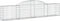 vidaXL - Schanskorven - 15 - st - gewelfd - 300x30x60/80 - cm - gegalvaniseerd - ijzer