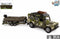 Kids Globe Die-cast Land Rover met Aanhanger en Boot Leger