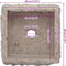 vidaXL - Gootsteen - 30x30x13 - cm - marmer - grijs