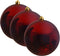 Decoris Kerstbal - donkerrood - groot - 25 cm - kunststof - glans - kerstversiering