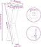 vidaXL - Salontafelpoten - 2 - st - X-vormig - 38x(42-43) - cm - staal - zwart