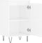 vidaXL - Dressoir - 40x35x70 - cm - bewerkt - hout - hoogglans - wit