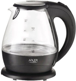 Adler AD 1224 - Elektrische waterkoker 1,5L 2000W - Automatische uitschakeling - Zwart