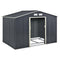 Juskys XL Metalen Tuinhuis - Tuinschuur - 277 × 191 × 192 cm - Antraciet