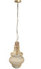 PTMD Elvira Gold Iron Hanginglamp Antique Bubble Shape