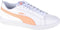 PUMA Smash v2 L - Dames Sneakers - Kunstleer - Puma White-Apricot Blush-Puma Black - Maat 41