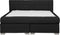 ADMIRAL - Boxspringbed - Zwart - 160 x 200 cm - Polyester