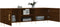 vidaXL - Tv-meubel - 150x30x50 - cm - bewerkt - hout - bruin - eikenkleur