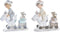 Kerstversiering DKD Home Decor Hars Kinderen (13 x 6 x 13,5 cm) (2 Stuks)