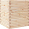 vidaXL - Plantenbak - 60x60x68,5 - cm - massief - grenenhout
