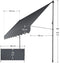 Juskys Kapstadt - Klemluifel - 350x120 cm - UV-bestendig Grijs