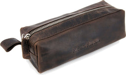 Roberto Romano etui - EMPOLI - bruin - echt leer - 20x6x7cm - JU-48214