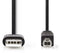 Nedis CCGL60101BK30 - USB A naar USB B kabel - 300 cm - Zwart