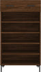 vidaXL - Schoenenkast - 60x35x105 - cm - bewerkt - hout - bruin - eikenkleur