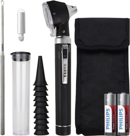 YESTO Otoscoop Set - Medisch Otoscoop met LED Licht en Vergrootglas - Oorsmeer Verwijderaar - Incl. 10 Oorspecula (2,5 mm - 4 mm) en Batterijen