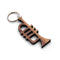 Berben Design Sleutelhanger Trompet Noten - 6 x 2.5 x 0.6cm