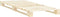vidaXL - Bedframe - pallet - massief - grenenhout - 100x200 - cm