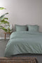 Ambiante Bamboo Uni - Dekbedovertrek Lits-Jumeaux - 52% katoen 48% bamboe - Groen (1 stuk)