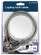 GEMBIRD LK-CL-01 - Beveiligingskabel - Staal - 1,8 m