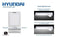 Hyundai Ultra Flat - LED buitenlamp op zonne-energie - Dag- en bewegingssensor - Zilver