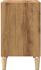 vidaXL - Nachtkastje - 40x30x50 - cm - bewerkt - hout - artisanaal - eikenkleur
