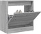 Schoenenkast 60x34x63,5 cm bewerkt hout grijs sonoma eikenkleur