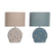 Bureaulamp DKD Home Decor Blauw Gouden Bruin Stof Polyester Keramiek 220 V 50 W (24 x 15 x 34 cm)...