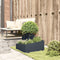 vidaXL - Tuinplanter - Antraciet - 60x60x50 - cm - Staal