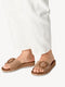 Tamaris Core - Dames Muiltjes - Klittenbandsluiting - TAN - Maat 39