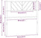 vidaXL - Hoofdbord - 90 cm - Staal - Wit